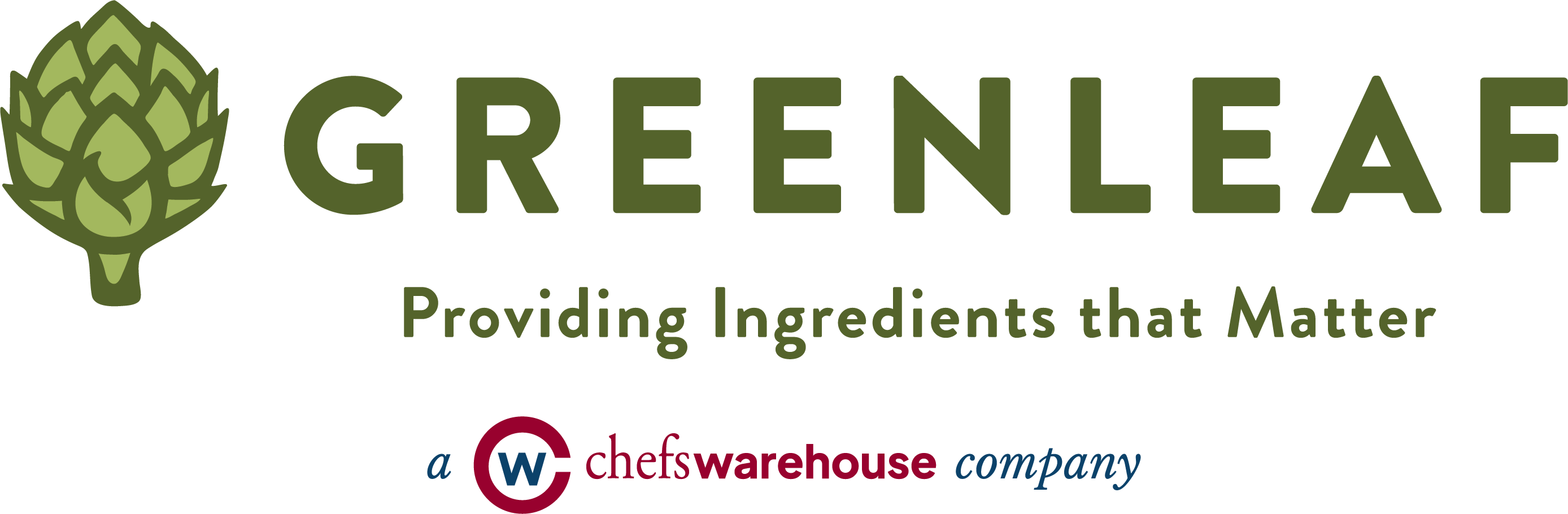 GreenLeaf, a Chefs' Warehouse company logo