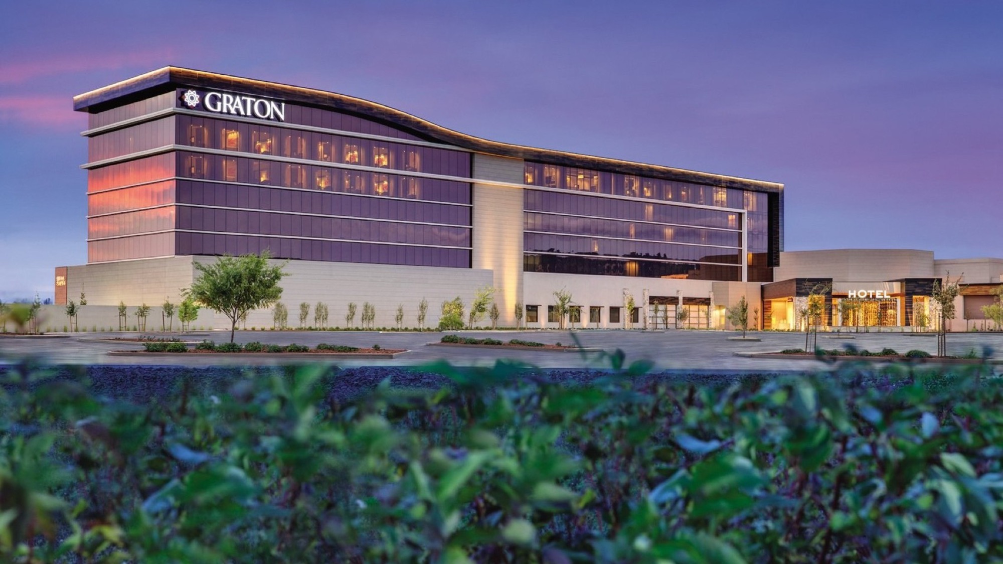 Graton Resort & Casino at dusk
